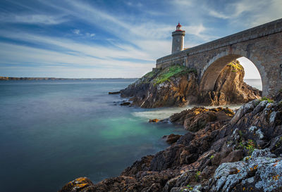 Lighthouse at seaside