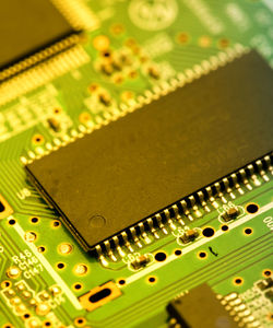 High angle view of computer keyboard