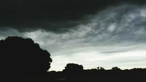 Low angle view of cloudy sky