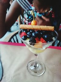 Close-up of hand holding sweet food