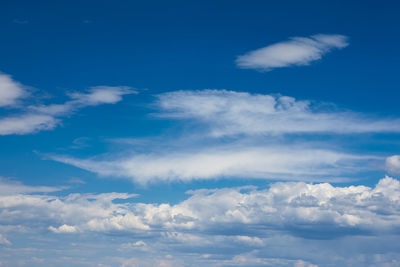 Low angle view of clouds in sky