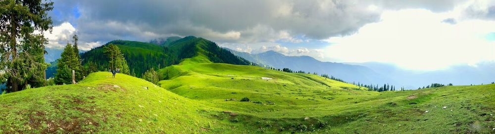 Panoramic view of landscape against sky