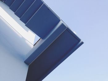 Low angle view of building against clear sky