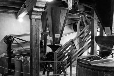 Interior of old abandoned building