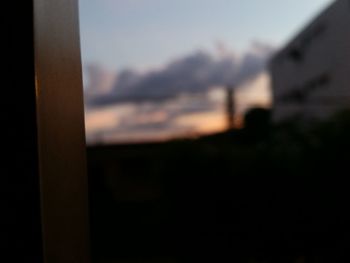 Close-up of window against sky