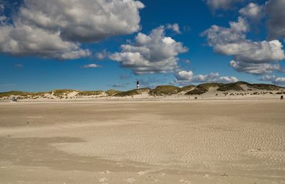 Scenic view of desert against sky