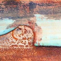 Full frame shot of rusty metal wall