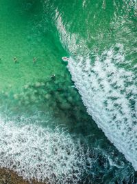 Aerial view of sea