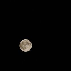 Low angle view of moon against sky at night