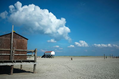 Panoramic view of beach against sky