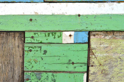 Close-up of old wooden door