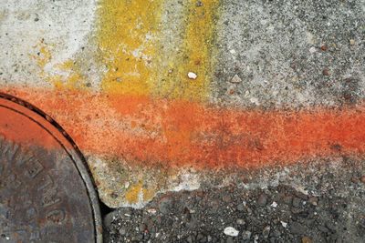 Close-up of dirt on ground