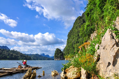 Panoramic view of sea against sky