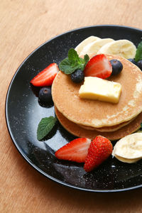 Close-up of dessert in plate