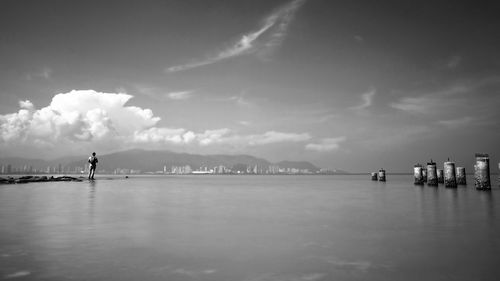 Scenic view of sea against sky