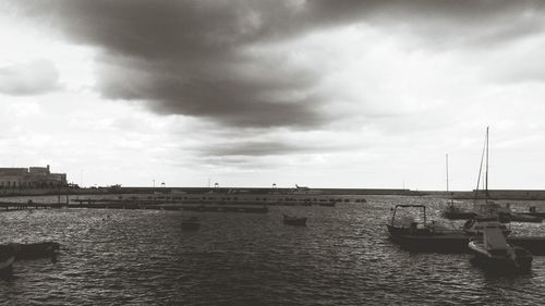 Cloudy sky over sea