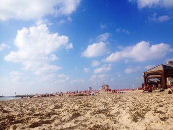 Panoramic view of beach against sky