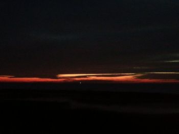 Low angle view of sky at night