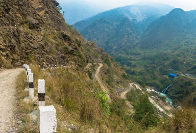 Scenic view of mountains