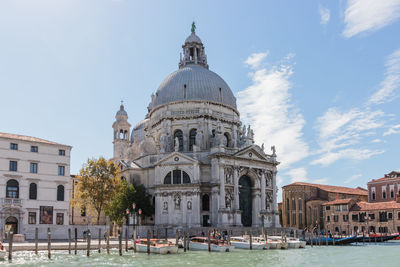 View of cathedral in city against sky