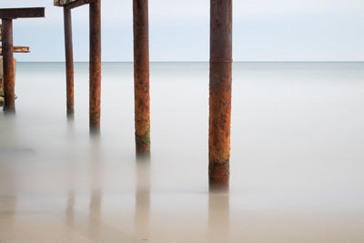 Close-up of sea against sky
