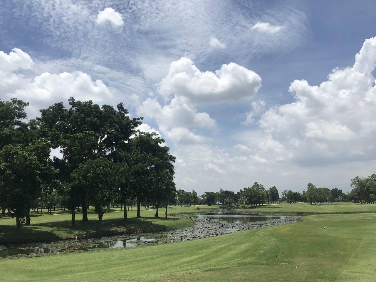 SCENIC VIEW OF GOLF COURSE AGAINST SKY