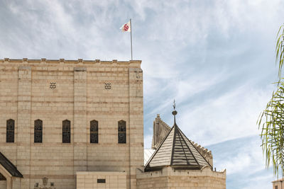 Low angle view of building against sky