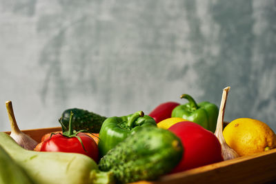 Close-up of red bell peppers