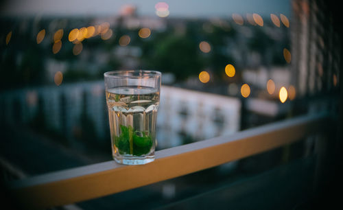 Close-up of drink