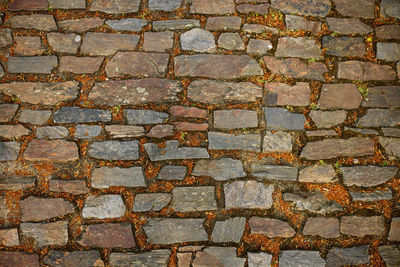 Full frame shot of stone wall