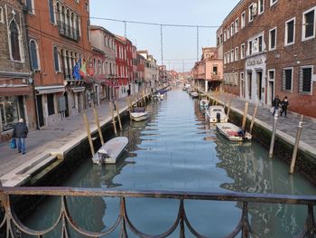 Canal amidst buildings in city