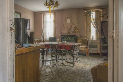 Interior of abandoned room