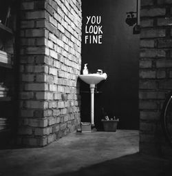 Information sign on wall