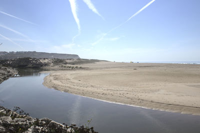 Panoramic view of beach against sky