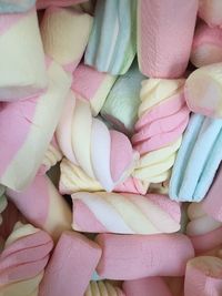 Full frame shot of multi colored marshmallows