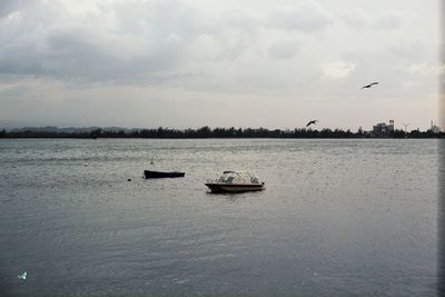 Boats in river