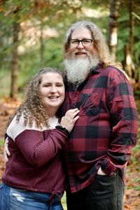 Portrait of a smiling father and daughter 