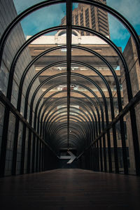 Interior of empty tunnel