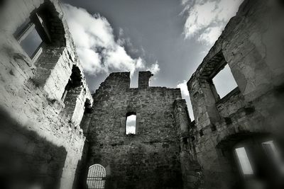 Low angle view of old building