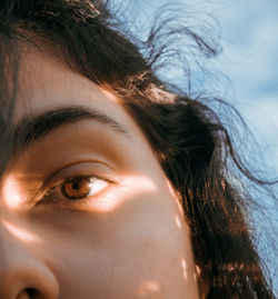 Close-up portrait of woman