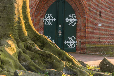 Graffiti on wall of building