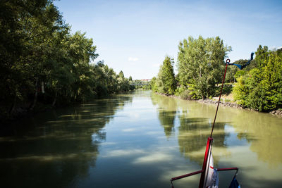 Scenic view of river against sky