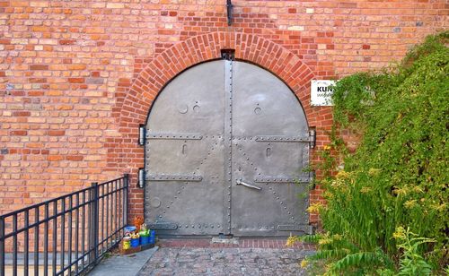 Entrance of building