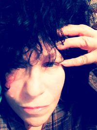 Close-up portrait of woman