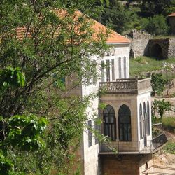 Built structure with trees in background