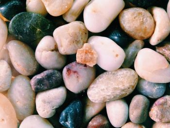 Full frame shot of pebbles