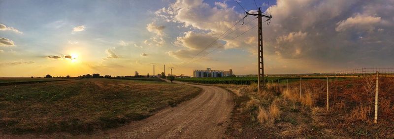 Road passing through landscape