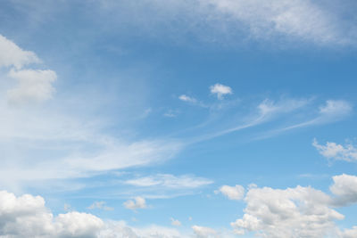 Low angle view of clouds in sky