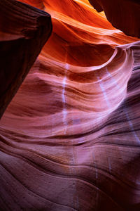 Low angle view of rock formation