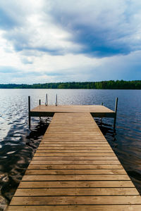 Pier on lake